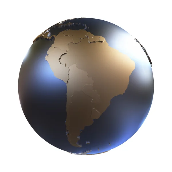 A golden fém föld Dél-Amerikában — Stock Fotó