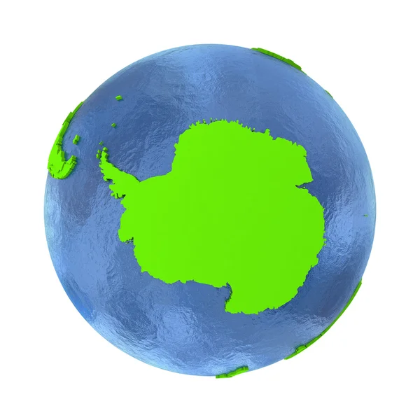 Antártida en la Tierra verde — Foto de Stock