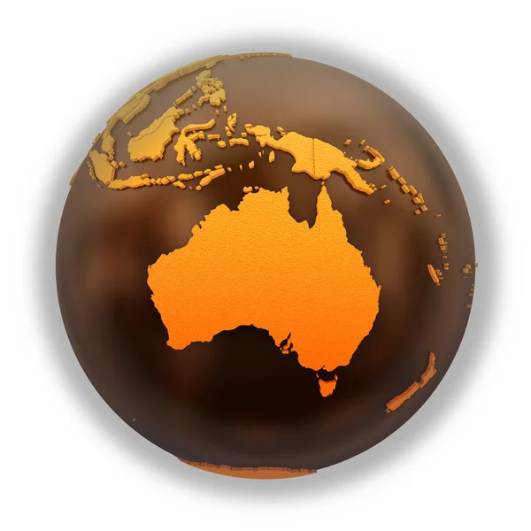 Austrálie na čokoládové zemi — Stock fotografie
