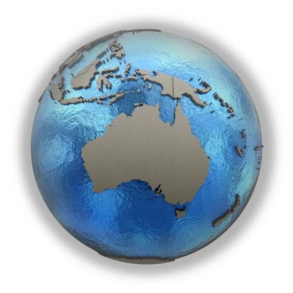 Avustralya modeli Dünya gezegeninin — Stok fotoğraf