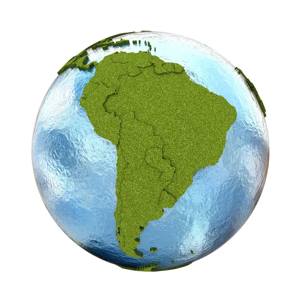 América do Sul no planeta Terra — Fotografia de Stock