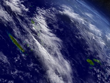 Uzaydan Yeni Kaledonya, Fiji ve Vanuatu