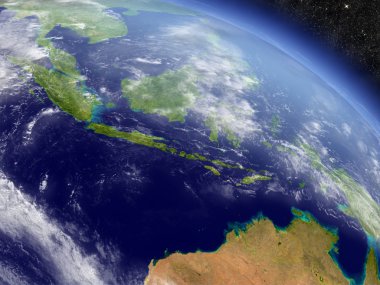 Uzaydan gelen Endonezya