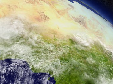 Uzaydan Nijer ve Nijerya