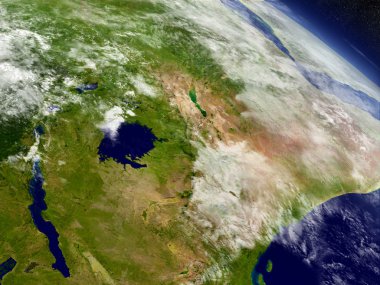 Uzaydan Kenya, Uganda, Ruanda ve Burundi