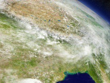 Uzaydan Nepal ve Butan