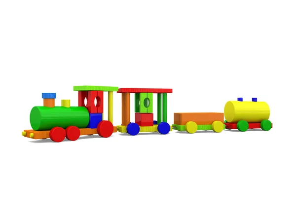 Toy train green — Stock Photo, Image