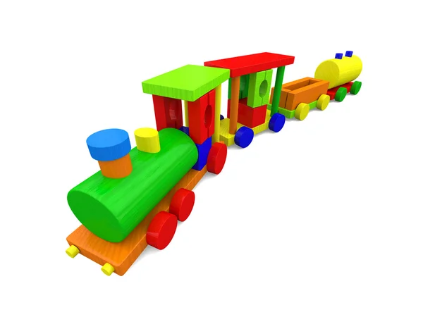 Colorful toy train — Stock Photo, Image