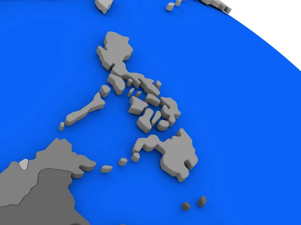 Philippines on political Earth model — Stock Photo, Image