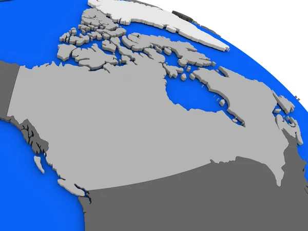 Канада на політичні моделі Землі — стокове фото