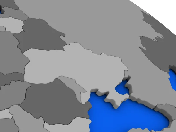 Ukrayna politik Earth modeli — Stok fotoğraf