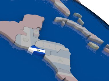 El Salvador bayrak ile