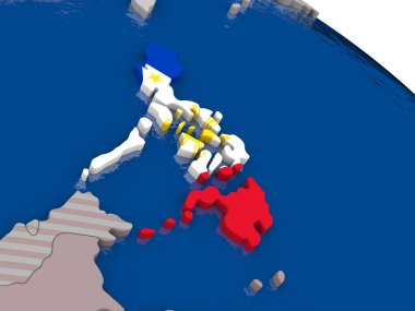 Filipinler bayrağı ile