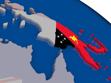 Papua Yeni Gine bayrağı ile