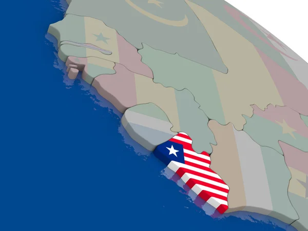З прапор Ліберії — стокове фото