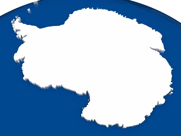 Antártica com bandeira — Fotografia de Stock
