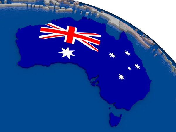 Australie avec drapeau — Photo