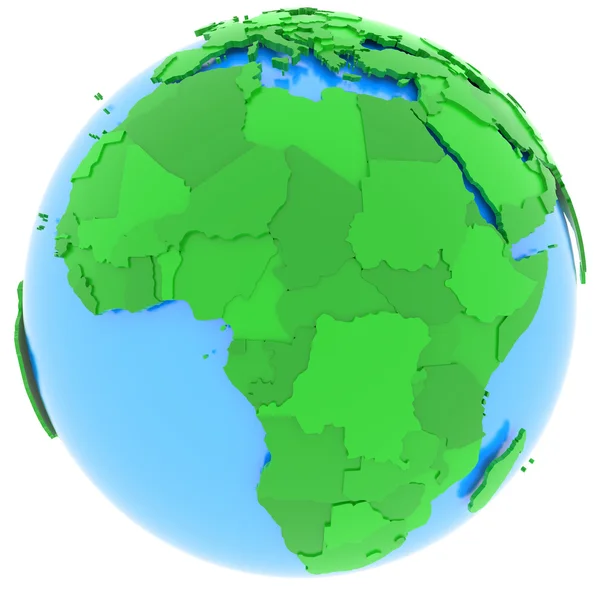 Afrika Dünya üzerinde — Stok fotoğraf