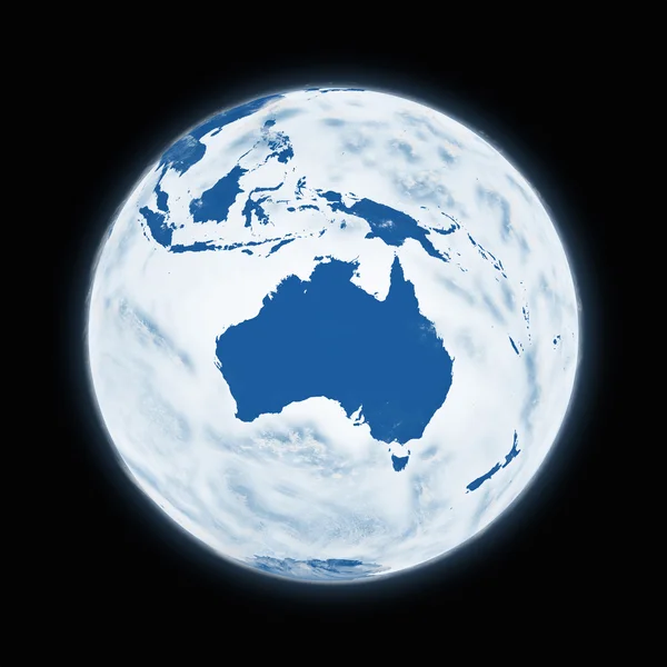 Australia sul pianeta Terra — Foto Stock