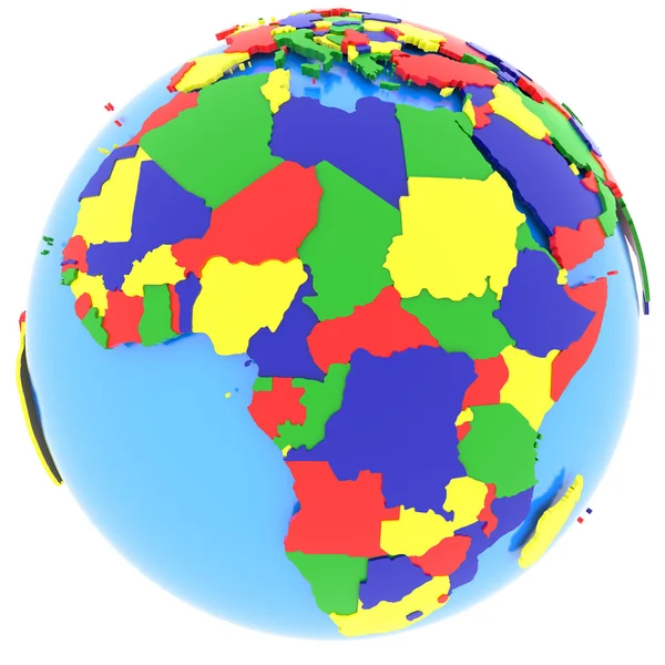 L'Africa sul globo — Foto Stock