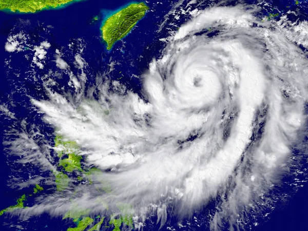 Hurricane approaching Southeast Asia — Stock Photo, Image