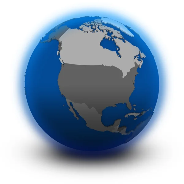 North America on political globe — Stock Photo, Image