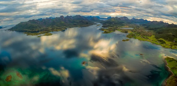 Brønnøysund luchtfoto panorama — Stockfoto