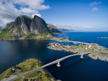 Lofoten havadan görünümü