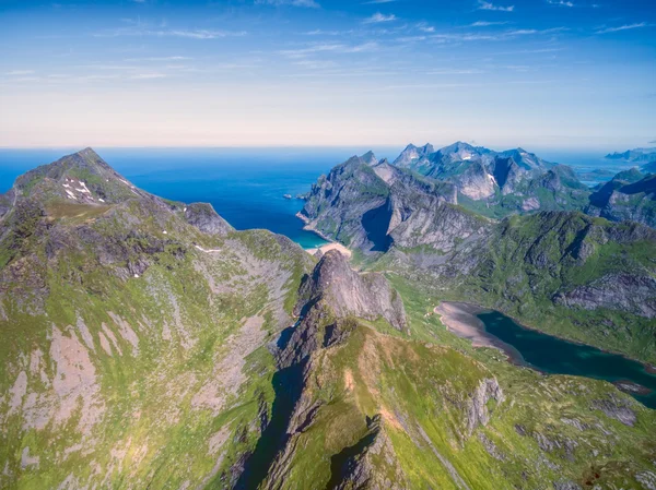 Vista aérea de lofoten — Fotografia de Stock