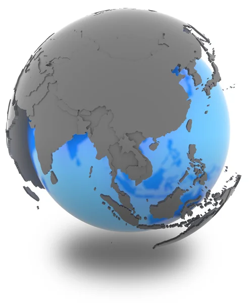 Azja Wschodnia na ziemi — Zdjęcie stockowe