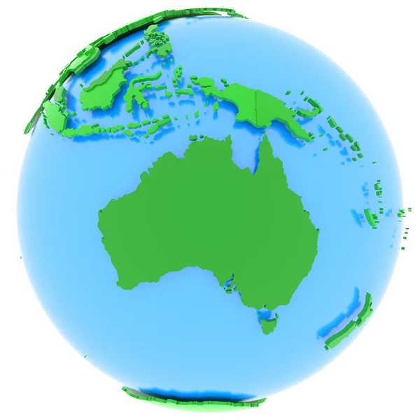 Australia sulla terra — Foto Stock