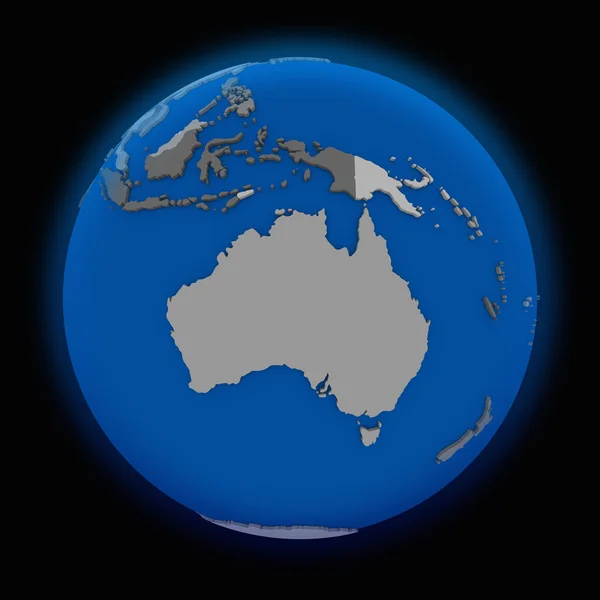 Australien på politiska jorden — Stockfoto