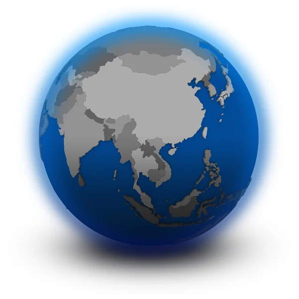 Southeast Asia on political globe — Stock Photo, Image