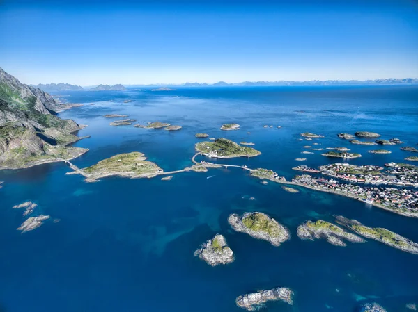 Henningsvaer hidak — Stock Fotó