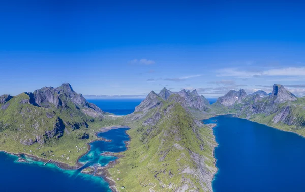 Fjordar panorama — Stockfoto