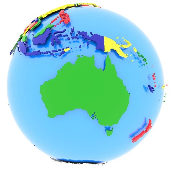 Austrália na terra — Fotografia de Stock