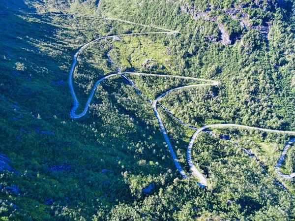 Silnice v Gaularfjellet — Stock fotografie