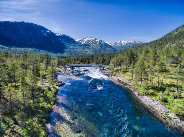 Cascata di Likholefossen in Norvegia — Foto Stock