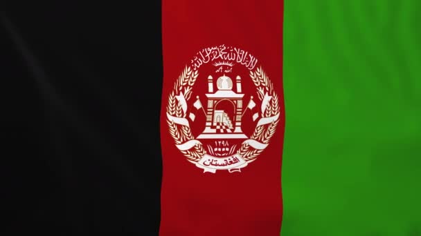 Bendera Afghanistan — Stok Video