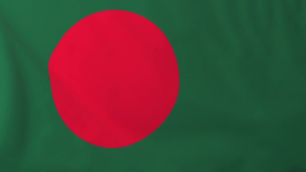 Flagge von Bangladesh — Stockvideo