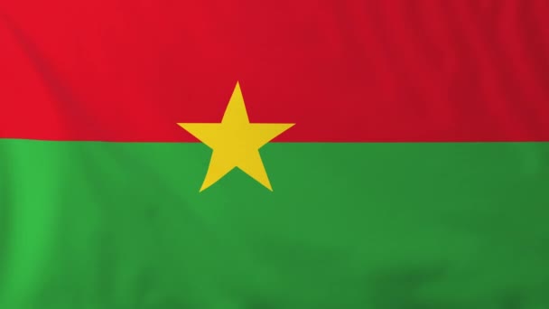 Vlajka Burkiny Faso — Stock video