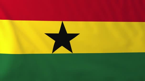 加纳的旗子 — 图库视频影像