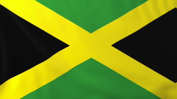 Bandera de Jamaica — Vídeo de stock