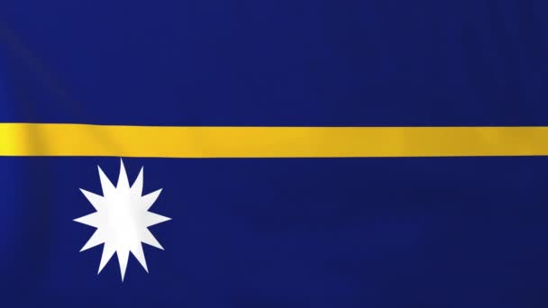 Bandeira de nauru — Vídeo de Stock