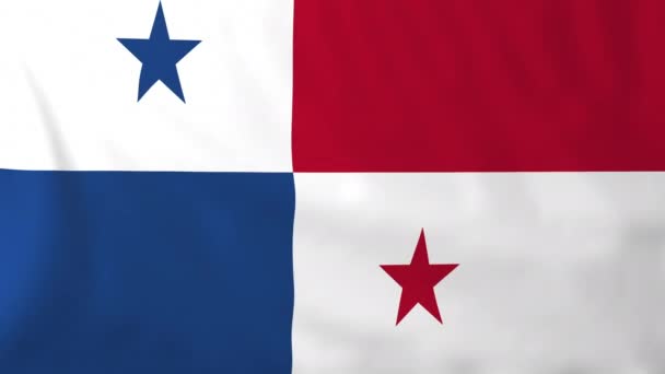 Bandeira do Panamá — Vídeo de Stock