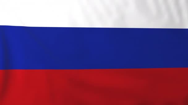 Bandera de Rusia — Vídeo de stock