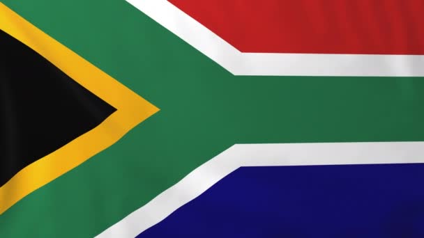 Bandera de Sudáfrica — Vídeos de Stock