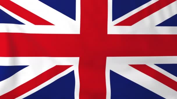 Flagge von Großbritannien — Stockvideo