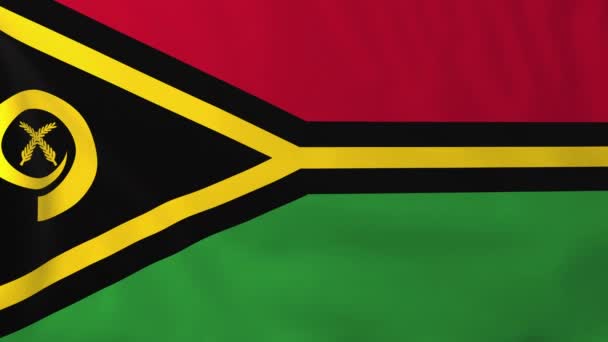 Vanuatu Cumhuriyeti bayrağı — Stok video