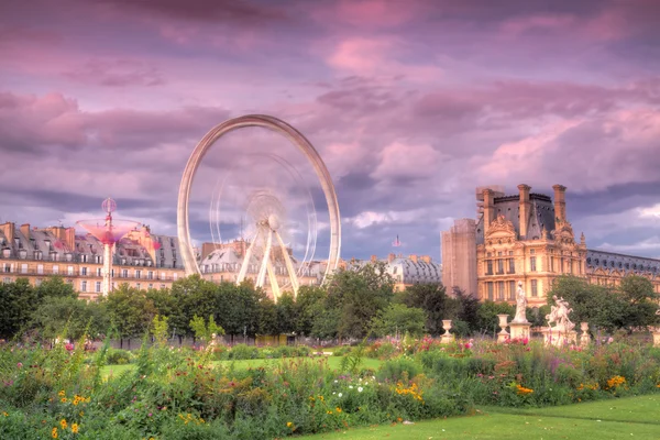 Louvre ferris wheel — Stock Photo, Image